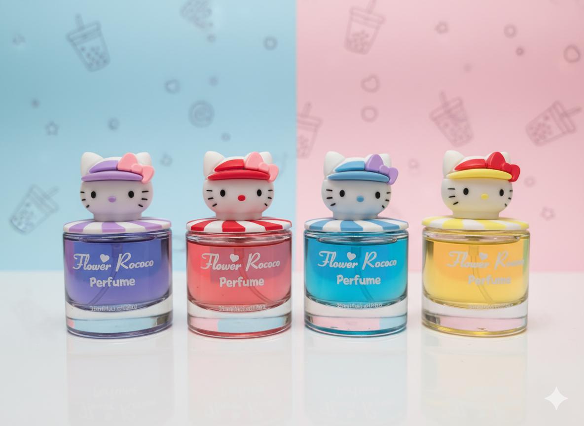 Hello Kitty Perfume Spray | Sanrio Kawaii Fragrance for Women | Cute Collectible Eau de Toilette | Sweet Floral Scent Gift| Aesthetic Sanrio