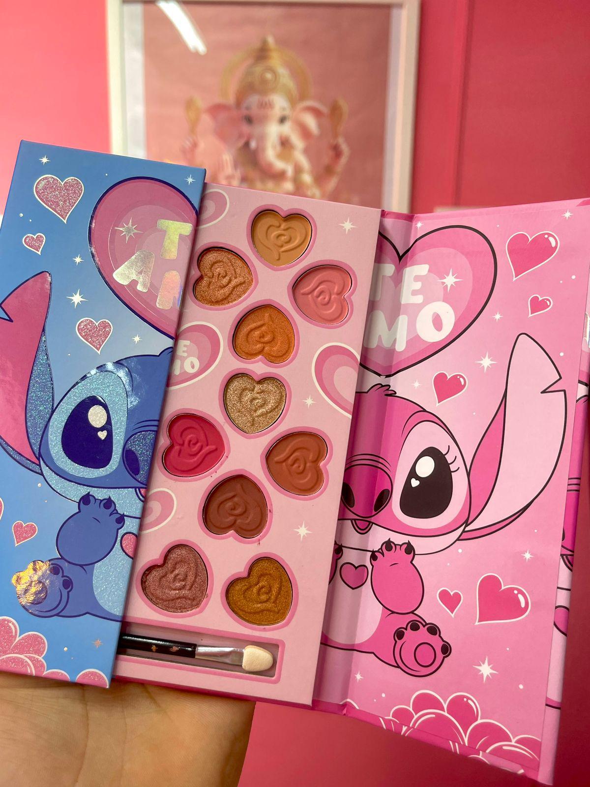 Lilo and Stitch Te Amo Heart Medium Eyeshadow Palette | Fun, Girly, Disney, Labubu Makeup