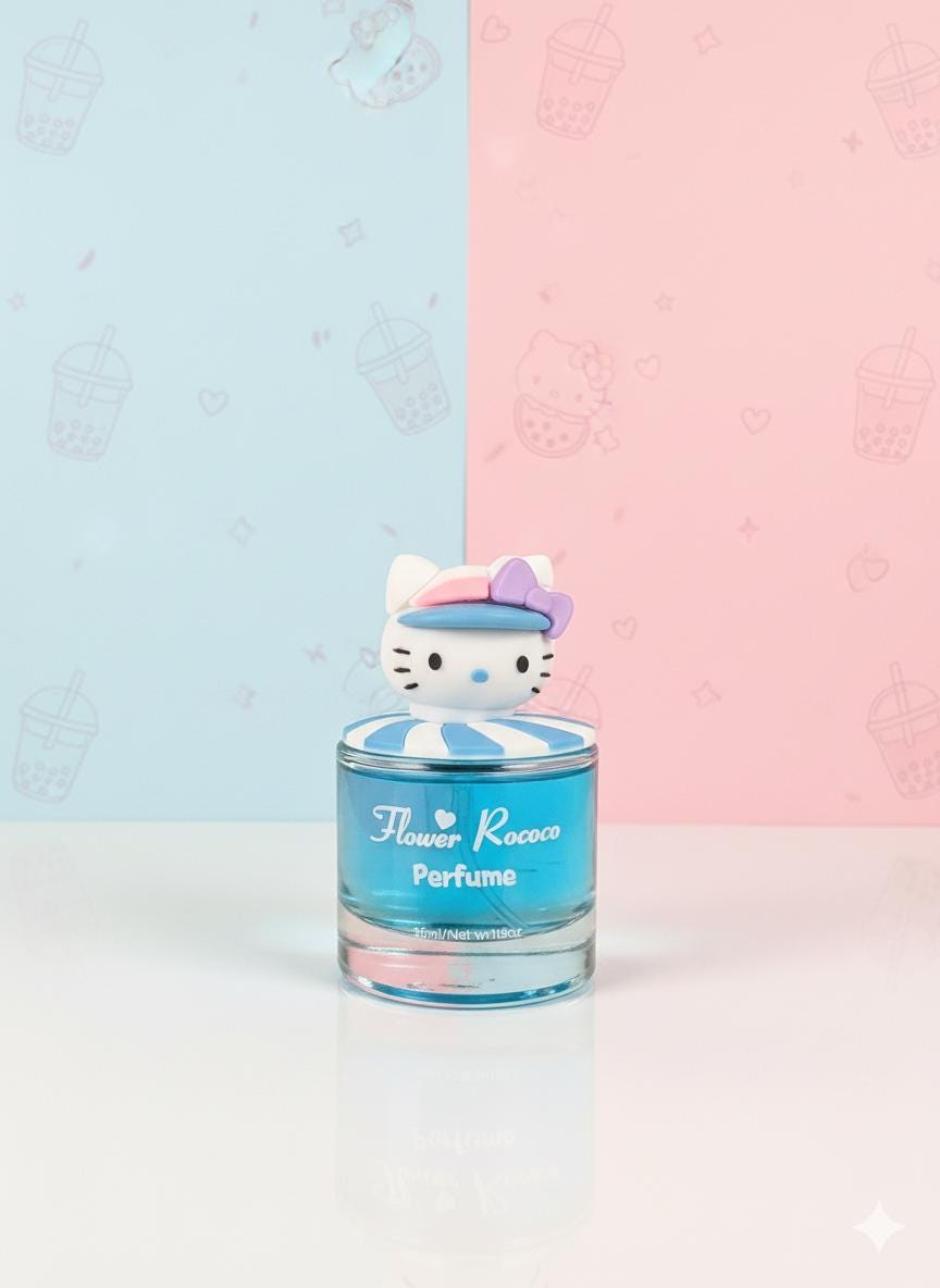 Hello Kitty Perfume Spray | Sanrio Kawaii Fragrance for Women | Cute Collectible Eau de Toilette | Sweet Floral Scent Gift| Aesthetic Sanrio