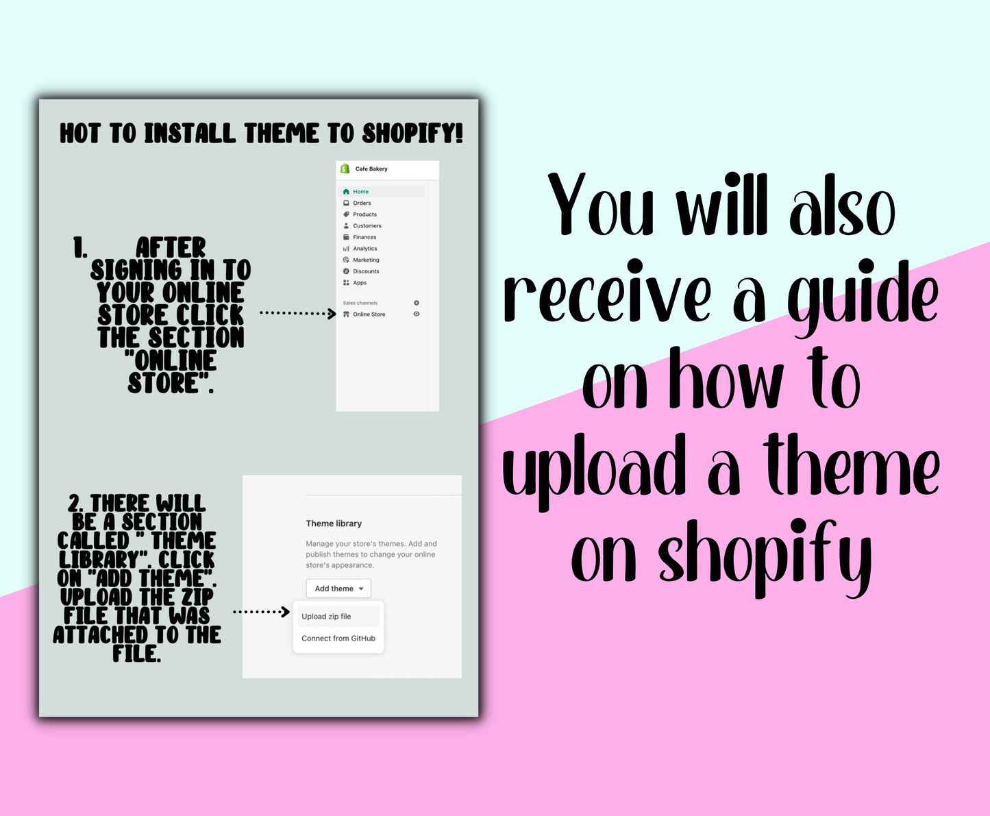 Shopify Theme + Canva Website Template with Editable Banners, Editable Logo and Editable Promo images. Trendy, Y2K , 90s inspired Design