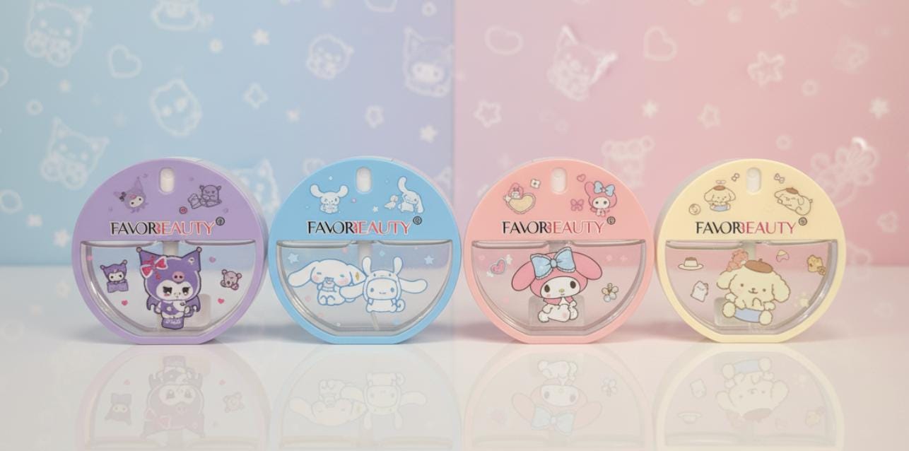 Sanrio Perfume Atomizer | Kawaii Portable Travel Spray | My Melody, Kuromi, Mini Fine Mist Sprayer
