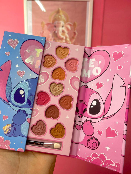 Lilo and Stitch Te Amo Heart Medium Eyeshadow Palette | Fun, Girly, Disney, Labubu Makeup